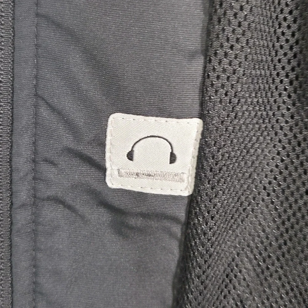 Nike Sport Culture Full Zip Golf Windbreaker Swoosh Mesh Lined Men's Black 2XL